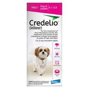 Credelio for Dogs 2.5-5 KG (112.5mg) Pink