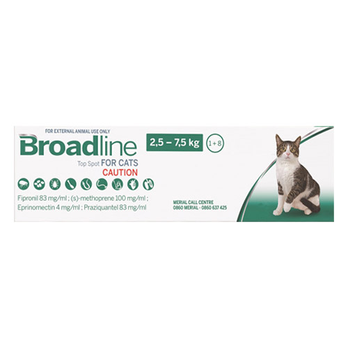 Broadline Broad-Spectrum Protection Solution Large Cats (2.5 - 7.5kgs)
