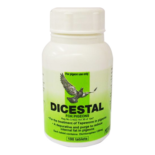 Dicestal Pigeons 125mg - 100 Tablets