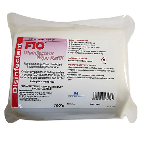 F10 Wipes Refill For Dogs and Cats-100's