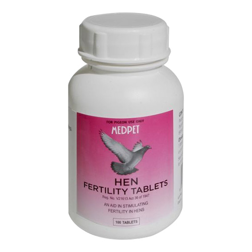 Hen Fertility Tabs for Birds - 100 Tablets