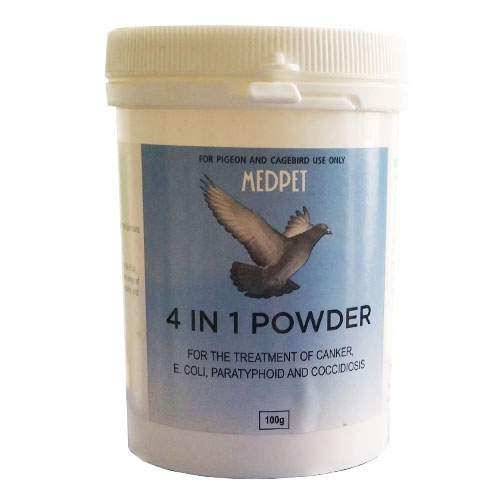 Medpet 4 In 1 Powder for Birds 100 gm