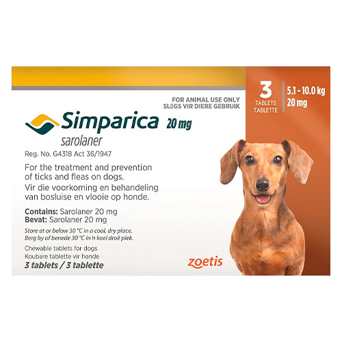 20mg for Small Dogs 5.1-10kg (LIGHT BROWN)