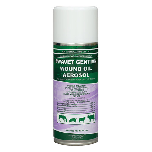 Swavet Gentian Wound Oil Aerosol for Cattles