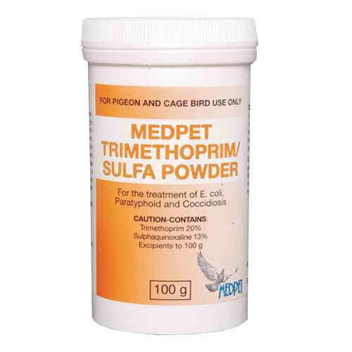 Trimethoprim/Sulfa Powder for Birds 100 gm