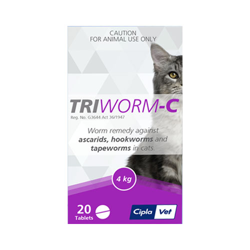 TriwormC for Cats Deworming tablets for cats TriwormC Cat