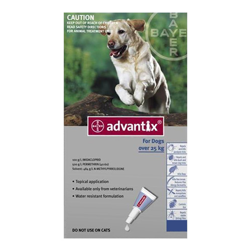 Advantix for Extra Large Dogs above 25kg - Blue (4.0ML)