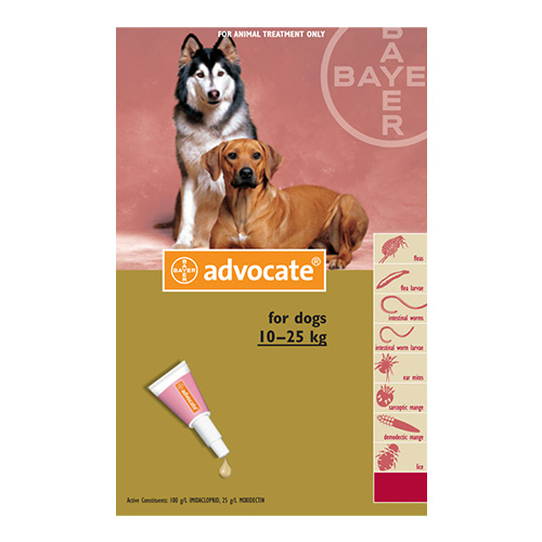 Advocate for Large Dogs 10-25Kg - Red (2.5ML)