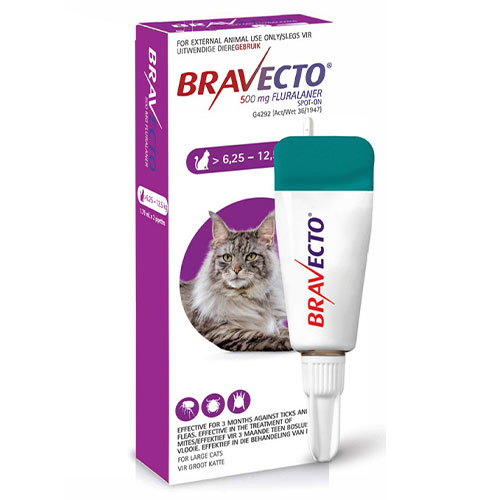Bravecto Spot On For Large Cats (6.25 - 12.5 kg) Purple