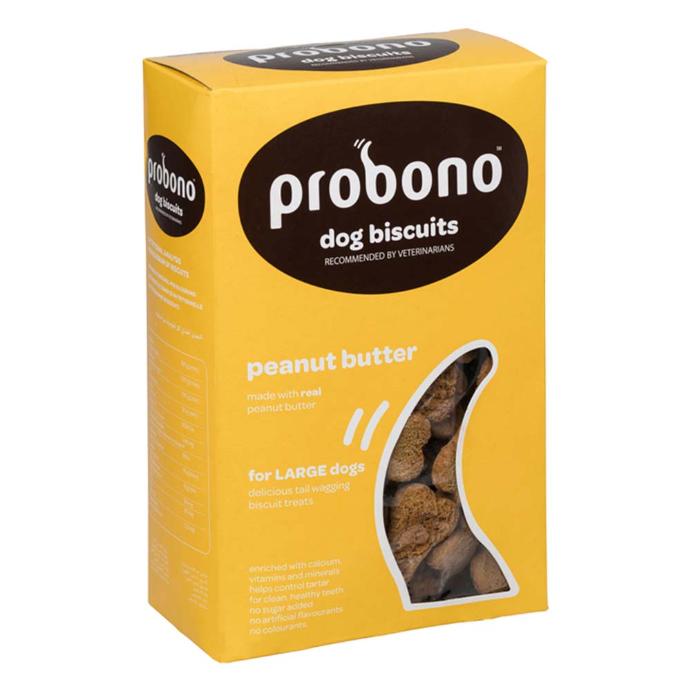 Buy Probono Peanut Butter Biscuits Treat for Large Dog 1 Pack Online