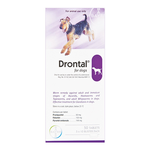 Drontal deworming tables for Dogs Bayer Drontal Broad Spectrum