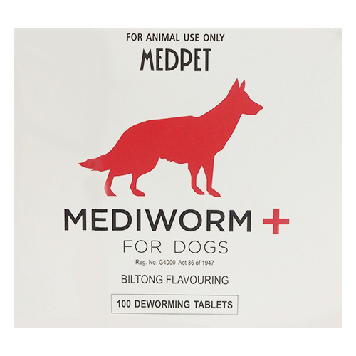 Mediworm Plus  for Dogs 100 Tablets 