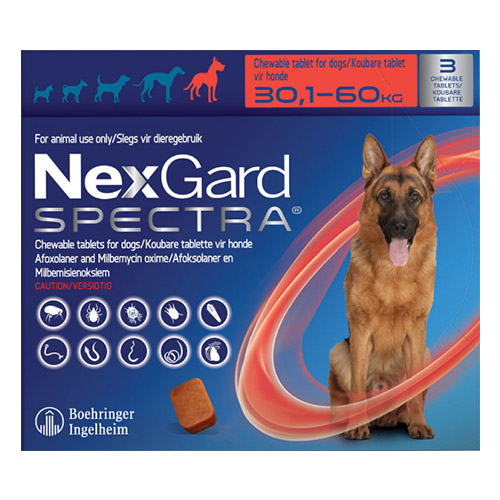 Nexgard Spectra for XLarge Dogs 30-60KG